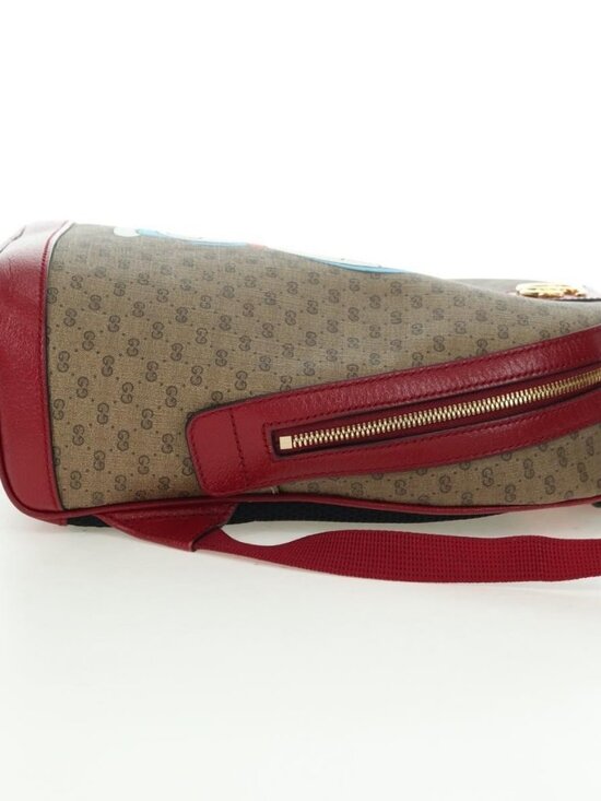 GUCCI Micro GG Supreme Doraemon Backpack PVC Beige Gold 647816 Auth YKZ1360M main image 16